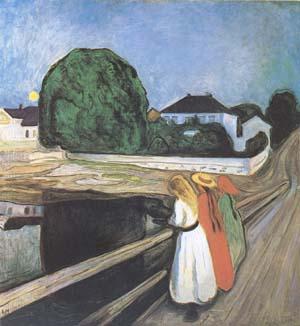 Edvard Munch Girls on a Bridge (mk09)